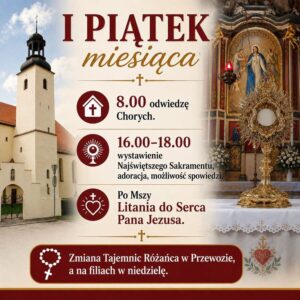 04.10.2026 r. – I Piątek Miesiąca